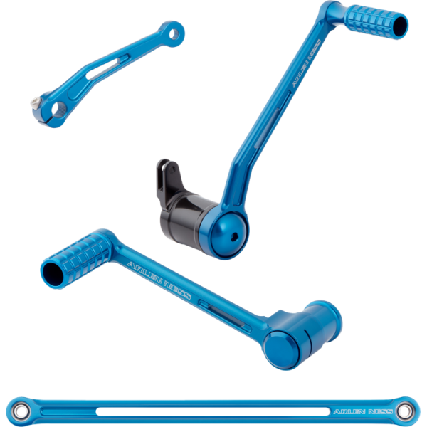 (image for) Arlen Ness Speedliner Foot Control Kit, solo, blue anodized