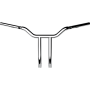 (image for) Chrome 1 1/4" One-Piece Kage Fighter T-Bars, 14" End Rise