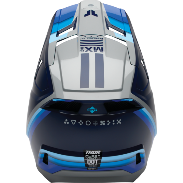 (image for) Thor Youth Fleet Helmet - Defy Blue/Gray - Size M
