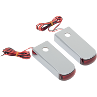 (image for) Fender Strut LED Marker Lights Chrome/Red/Red