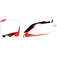 (image for) Pre-Cut Graphic Number Plate Kit - Honda CRF250R 22-24, CRF450R 21-24 - White