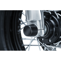 (image for) Front Axle Nut Covers Smooth Satin Black