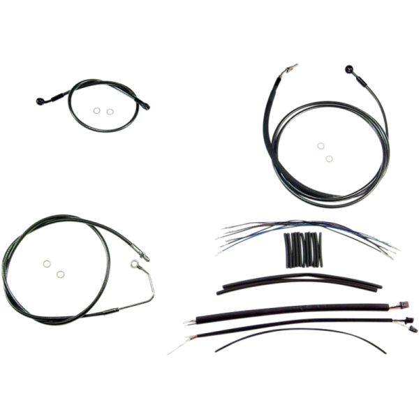 (image for) MAGNUM Black Pearl Handlebar Installation Kit (10" Apes)