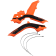 (image for) Acerbis X-Grip Frame Guard - KTM 125-250 SX, 250-450 SX-F, 250/300 XC 19-22, 250-450 XC-F 19-22 - Orange 16/black