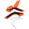 (image for) Acerbis X-Grip Frame Guard - KTM 125-250 SX, 250-450 SX-F, 250/300 XC 19-22, 250-450 XC-F 19-22 - Orange 16/black