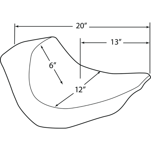 (image for) Drag Specialties EZ-ON Mount Solo Seat Scorpion