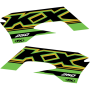 (image for) Factory Effex OEM Shroud and Tank/Shroud Graphics, Style 21 for KX250F 17-20