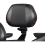 (image for) Grande Passenger Backrest, Black w/ Red Stitching