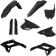 (image for) Acerbis Replacement Plastic Full Kit - Black