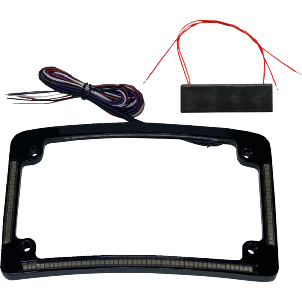 (image for) Custom Dynamics Radius License Plate Frame Gloss Black
