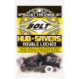 (image for) Hub-Savers Double Locked Sprocket Fastening Kit - Black