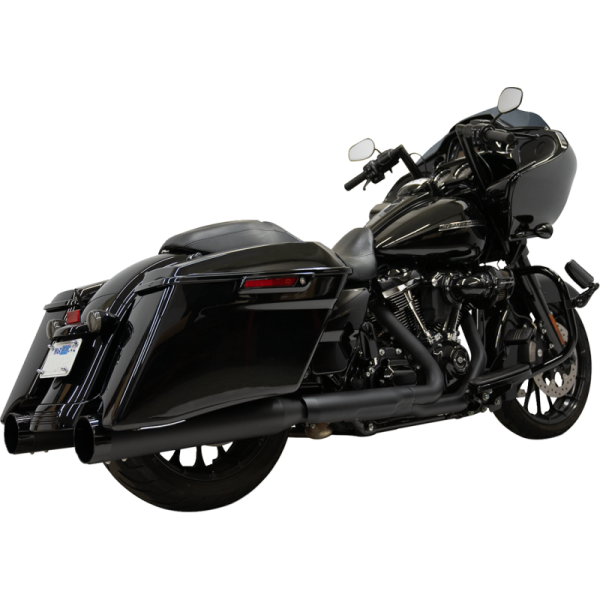 (image for) BASSANI XHAUST 4.5" Straight Can Mufflers - Black