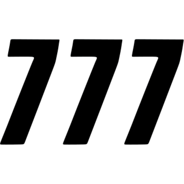 (image for) D'COR VISUALS SX Series Numbers - 6" Black - No. 7