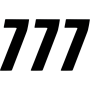 (image for) SX Series Numbers - 6" Black - No. 7