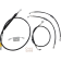 (image for) LA Choppers Black Vinyl/Stainless Braided Standard Kit for 18-24 FXLRS/FXFB/FXFBS w/ ABS (15-17in.)
