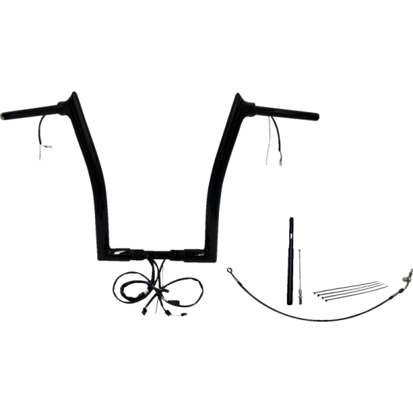 (image for) EZ Install Handlebar Kit Gloss Black 16" Rise