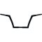 (image for) Flat Top Handlebar Gloss Black 10 Inch