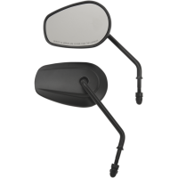 (image for) OEM-Style Teardrop Mirror Matte Black Long