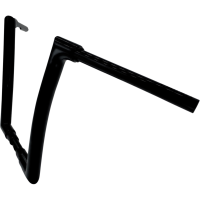 (image for) EZ Install Flat Top Handlebar - Gloss Black, 14” Rise