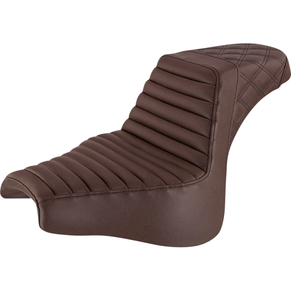 (image for) Saddlemen Step-Up Seat Front TR Rear LS Brown