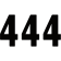 (image for) Pro Numbers - 7" Black - No. 4