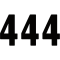 (image for) Pro Numbers - 7" Black - No. 4