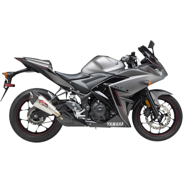 (image for) YOSHIMURA Street Alpha T (Works Finish) Slip-On Muffler for Yamaha MT-03 20-21, YZF-R3 15-24