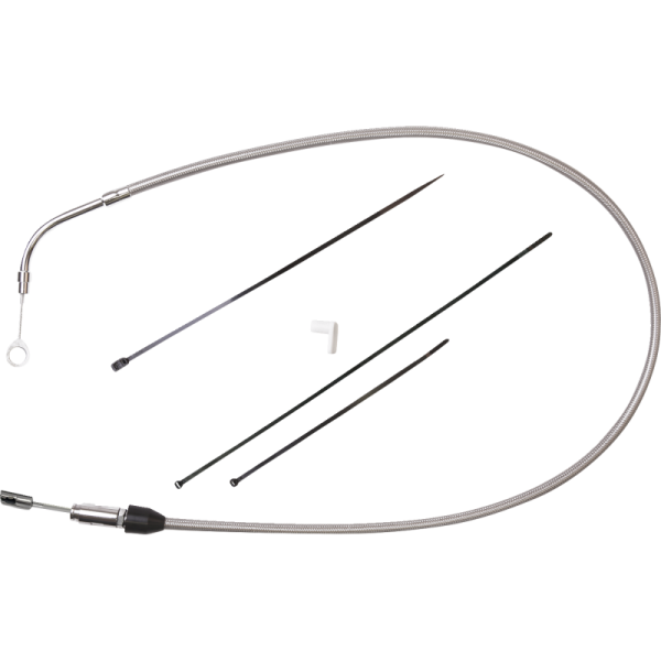(image for) Drag Specialties Quick Connect Upper Clutch Cable, Stainless, 41"