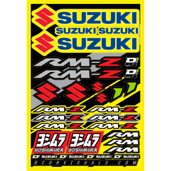 (image for) D'COR VISUALS Suzuki RM-Z Decal Sheet