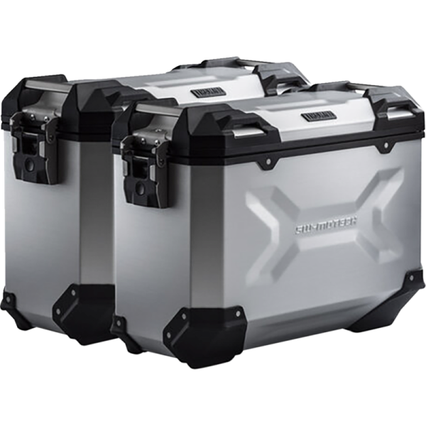 (image for) SW-MOTECH TRAX ADV Side Case Set - 37/37 L, Silver
