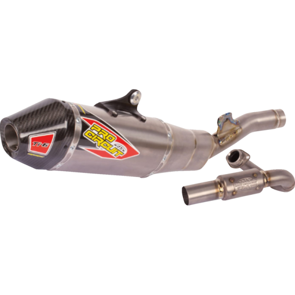 (image for) Pro Circuit Ti-6 Titanium Exhaust System w/ Carbon End Cap for Kawasaki KX250 (2025)