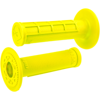 (image for) ODI Ruffian MX Single-Ply Grips - Half-Waffle - Fluorescent Yellow