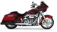 (image for) Slip-On Mufflers - 4" black w/ black end caps (pr.)