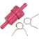 (image for) EMGO Anodized Aluminum Fuel Filter - 5/16" Red