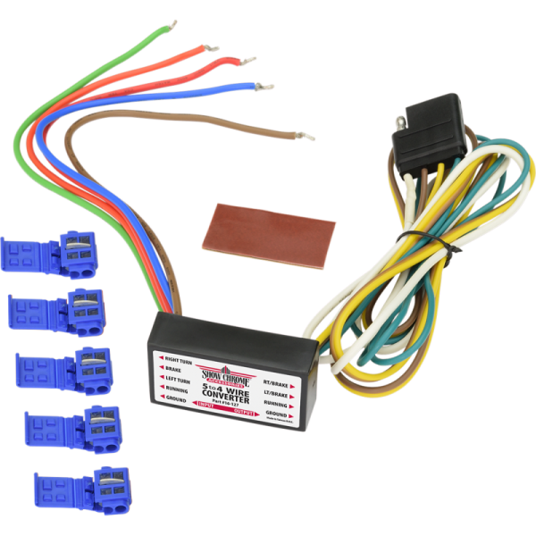 Show Chrome 5-to-4 Trailer Wire Converter