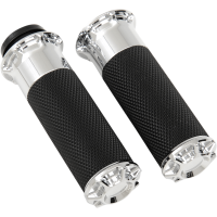 (image for) Fusion Beveled Grips - Chrome - 24 FLHTK/FLTRK/FLHRXS