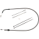 (image for) Quick Connect Braided Upper Clutch Cable - Black Pearl