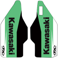 (image for) Factory Effex Lower Fork Guard Graphics - Kawasaki KX85/100/112 14-25