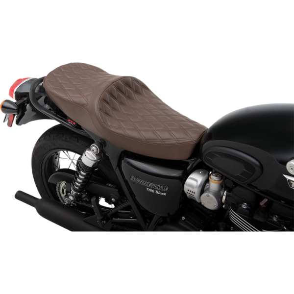 (image for) Low-Profile Touring Seat - Double diamond brown