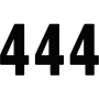 (image for) Mini Pro Numbers - 5" Black - No. 4