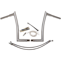 (image for) EZ Install 1 1/4" Pointed Top Handlebar Chrome 14" Rise