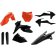 (image for) Full Kit - Orange/black