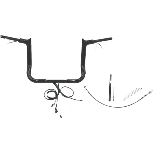 (image for) EZ Install Handlebar Kit Gloss Black 12" Rise