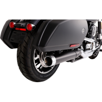 (image for) 4" Slip-On Mufflers, Black with Chrome End Caps