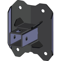 (image for) Rear 2" Hitch Receiver for Polaris RZR Pro R Ultimate Launch Edition 4x4 22