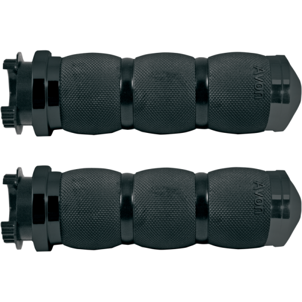 (image for) AVON GRIPS Air Cushioned Grips - Touring - Black Anodized