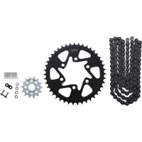(image for) Vortex GFRS Steel Chain Kit (Black) for Kawasaki ZX-6R 19-23
