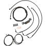 (image for) LA Choppers Midnight Braided Plug-and-Play Kit for 17-19 Dresser w/o ABS (15-17in.)