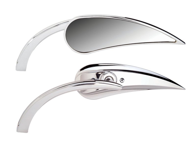 (image for) Arlen Ness Micro Mirror Rad II Teardrop Right Chrome
