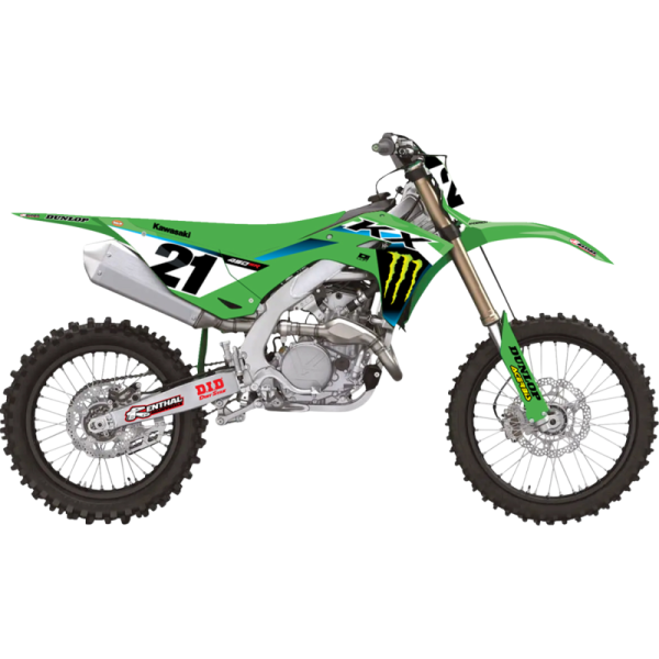 (image for) D'Cor Visuals Complete Graphics Kit - 25 Monster Energy, black background